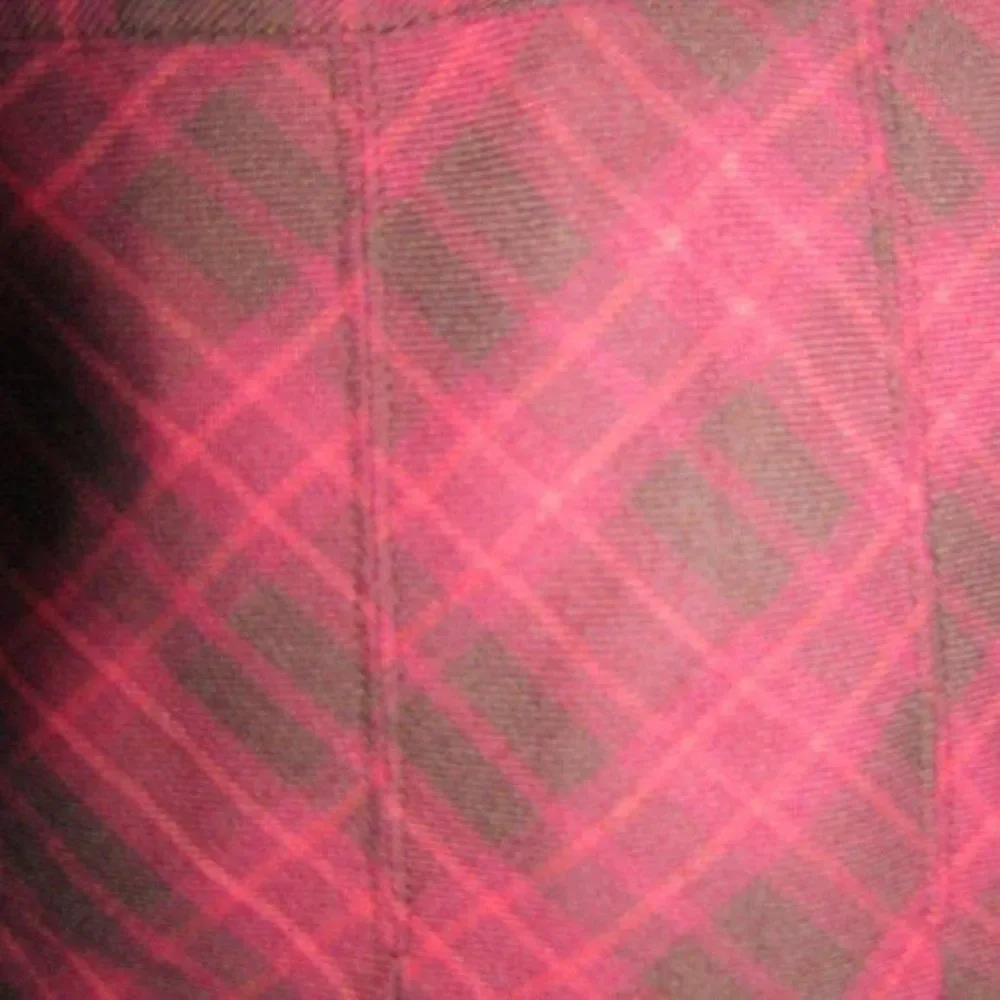 American Girl Girls Sz 10 Burgundy Plaid Pleated Skirt